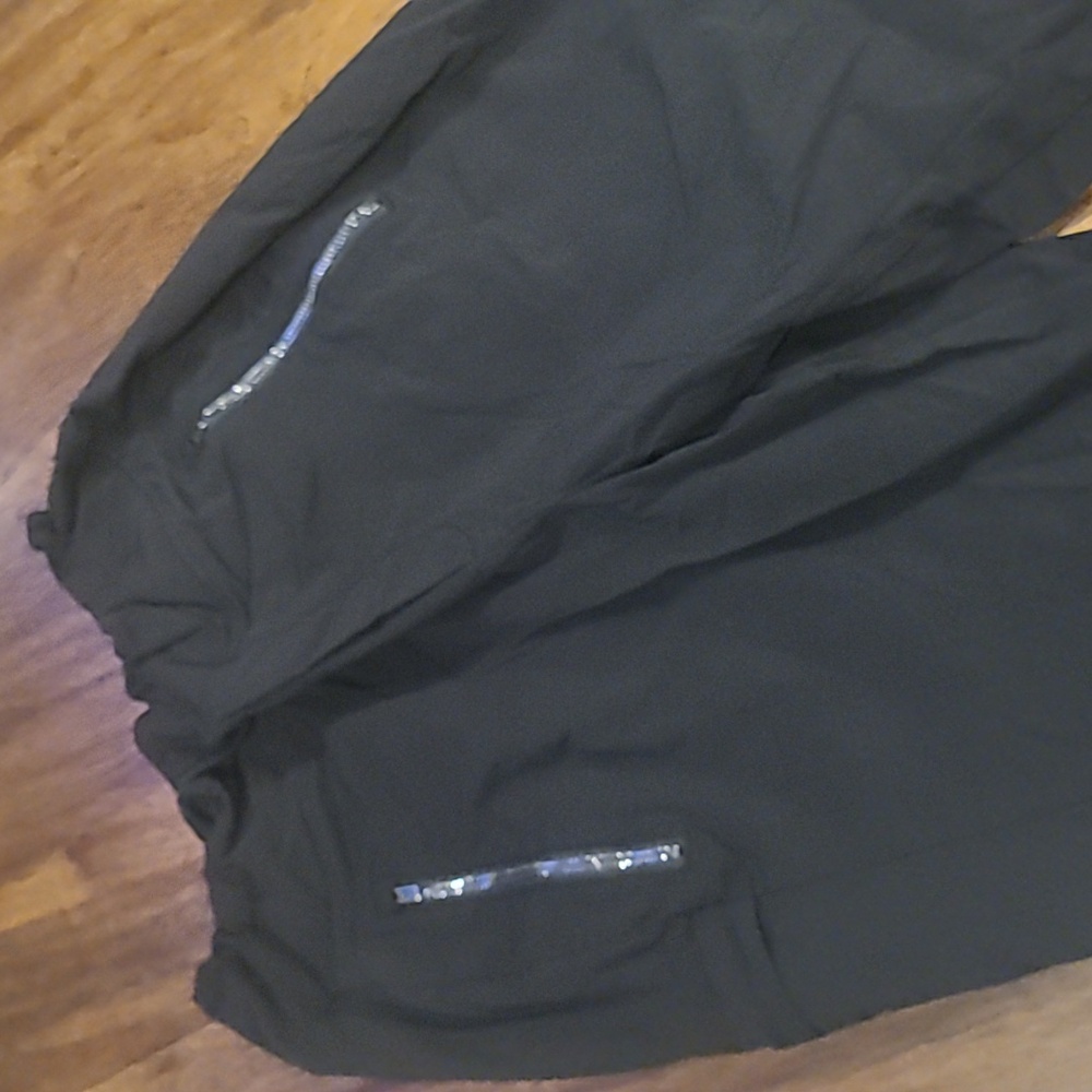 Athleta Trekkie North Jogger Ripstop Black Size 6 Cinch Waist - Picture 2 of 6